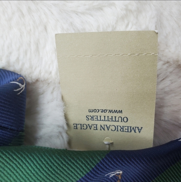 NWT Mens American  Eagle Tie Green Navy Striped Deer Antlers Hunting One Size OS - Picture 5 of 11